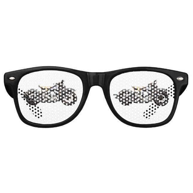 Gafas De Fiesta Retro Diversión de motocicletas antiguas Fiesta genial (Anverso)