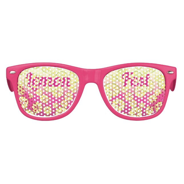 Gafas De Fiesta Retro Diversión de verano personalizada Lemonade (Anverso)
