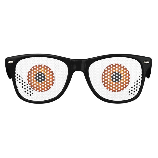 GAFAS DE FIESTA RETRO DIVERTIDA EMOJI. FUNNY BROWN EYES (Anverso)