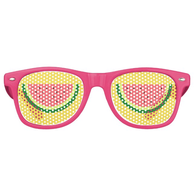 Gafas De Fiesta Retro Divertidas sandía rosa fruta fruta fiesta gafas (Anverso)