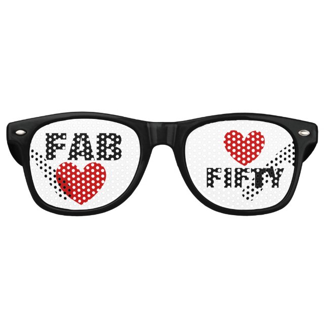 Gafas De Fiesta Retro DIY Crea tu propio cumpleaños sombras A62E (Anverso)