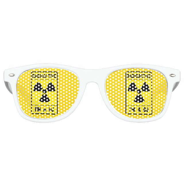 Gafas De Fiesta Retro DJ Radioactivo (Anverso)