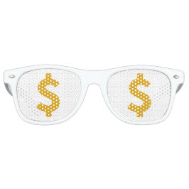 Gafas De Fiesta Retro Dollar sign