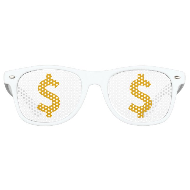 Gafas De Fiesta Retro Dollar sign (Anverso)