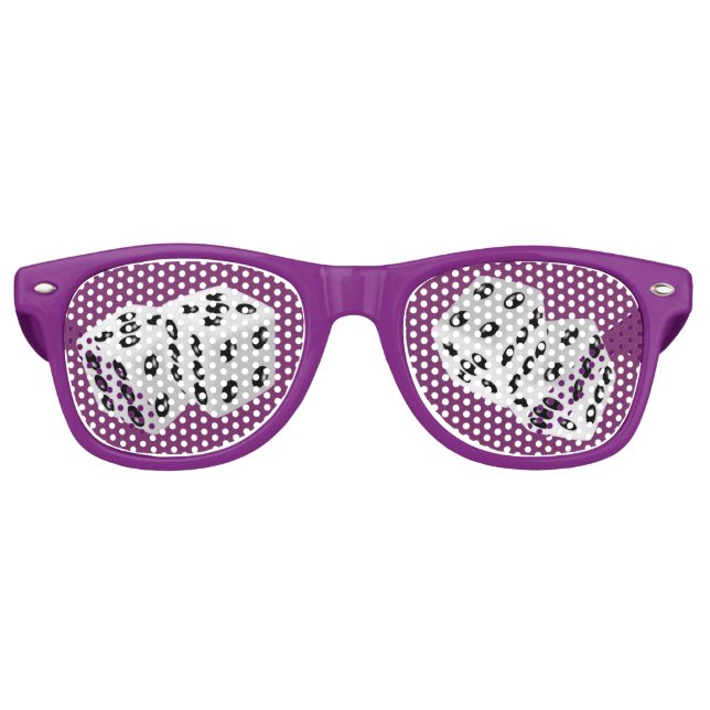 Gafas De Fiesta Retro Dos dados (Anverso)