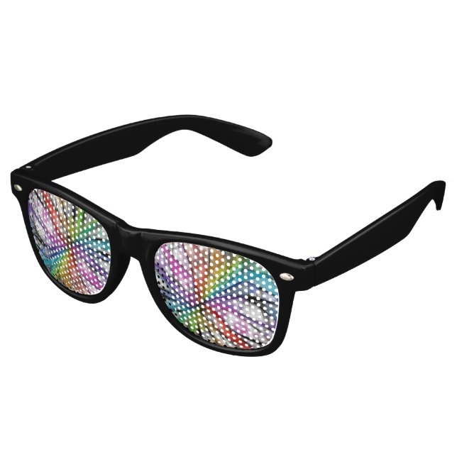 Gafas De Fiesta Retro Dragonismo Kaleidoscope (Ángulo)