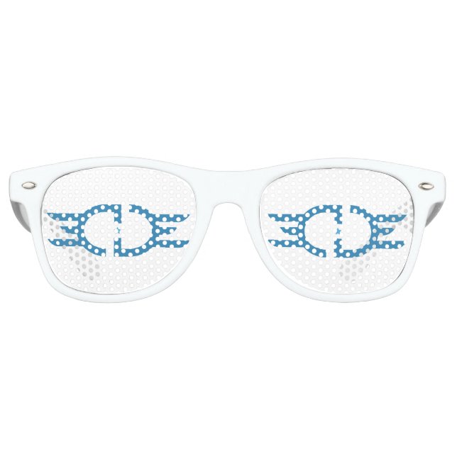 Gafas De Fiesta Retro EDGE Blue Fiestas Shades (Anverso)