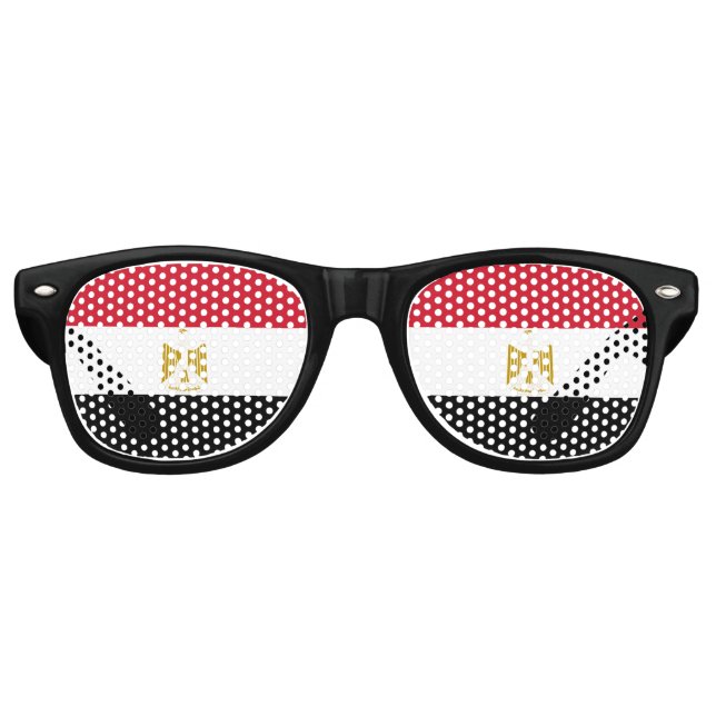 Gafas De Fiesta Retro Egypt flag Party Sunglasses (Anverso)