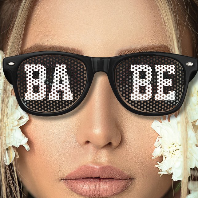 Gafas De Fiesta Retro El Guay Black Babe de las mujeres (black retro babe sunglasses)