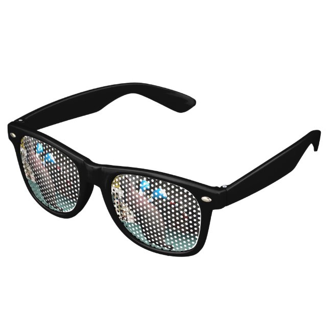 Gafas De Fiesta Retro El ratón golpea a Hippo KO (Ángulo)