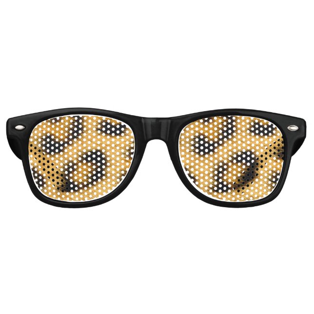Gafas De Fiesta Retro Elegante Piel Leopard - Sombra Fiesta (Anverso)