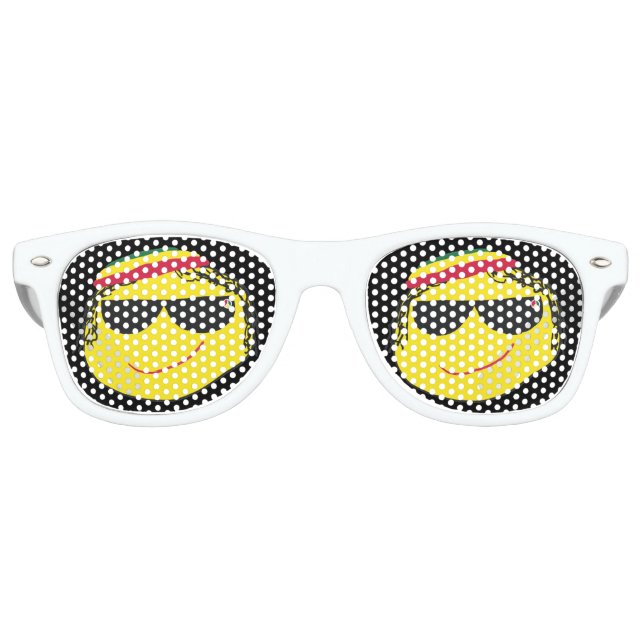 Gafas De Fiesta Retro Emoji rasta (Anverso)