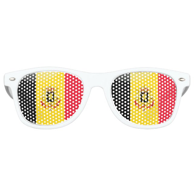 Gafas De Fiesta Retro Escudo belga (Anverso)