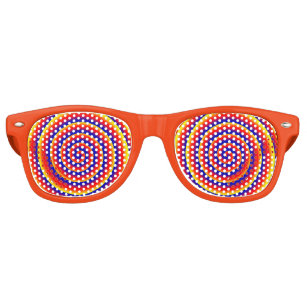 Gafas De Fiesta Retro Espiral colorida Hipnótica Ilusión óptica divertid