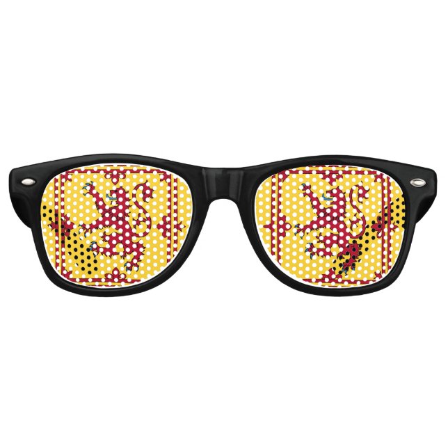 Gafas De Fiesta Retro Estandarte Real - Escocia (Anverso)