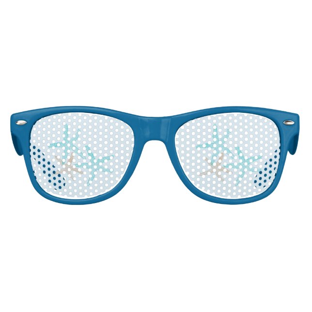 Gafas De Fiesta Retro Estrella de mar azul de Guay (Anverso)