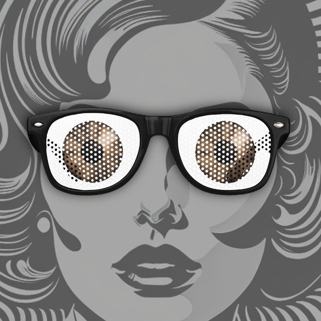 Gafas De Fiesta Retro Fantasía Color Ojos Marrón (Subido por el creador)