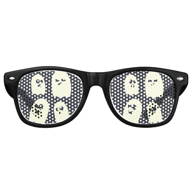 Gafas De Fiesta Retro Fantasma de Halloween (Anverso)