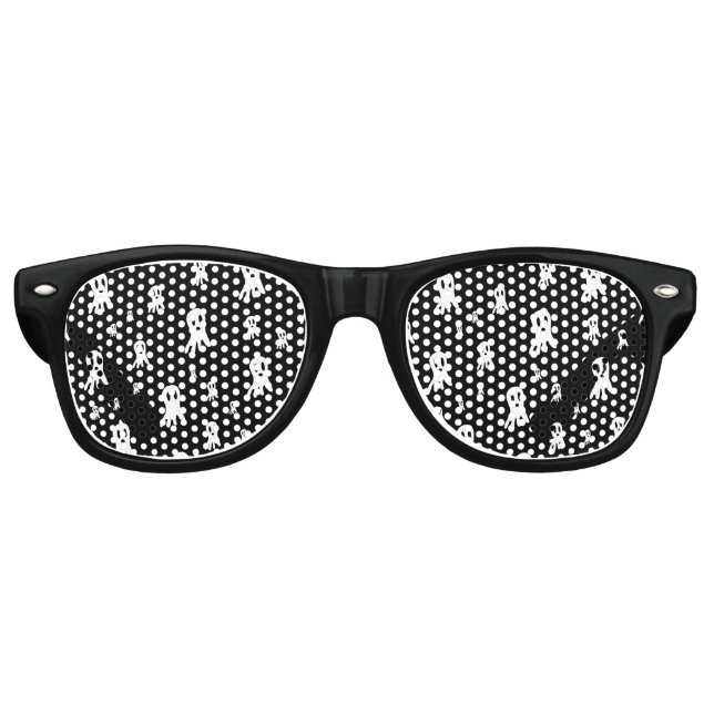Gafas De Fiesta Retro Fantasmas oscuros de Halloween (Anverso)