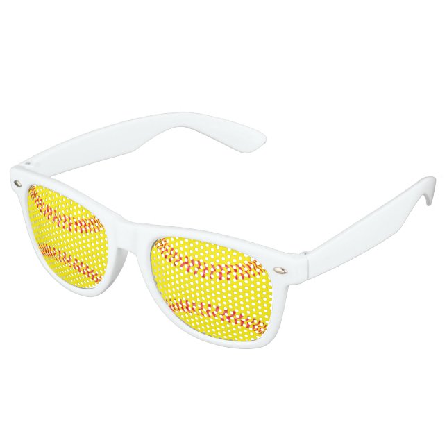 Gafas De Fiesta Retro Fastpitch Softball Player o Team Fiesta Fun Sports (Ángulo)