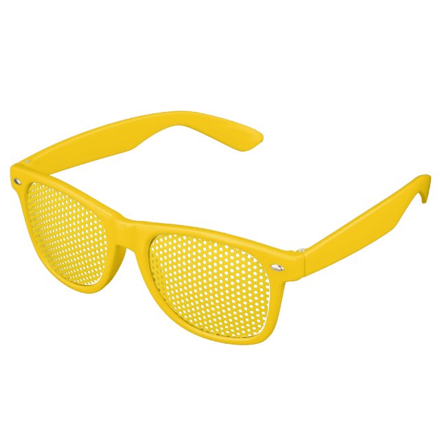 Gafas De Fiesta Retro Fd700 amarillo dorado (Ángulo)