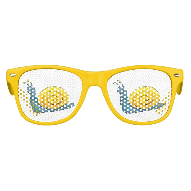 Gafas De Fiesta Retro Feliz caracol | Regalos divertidos (Anverso)