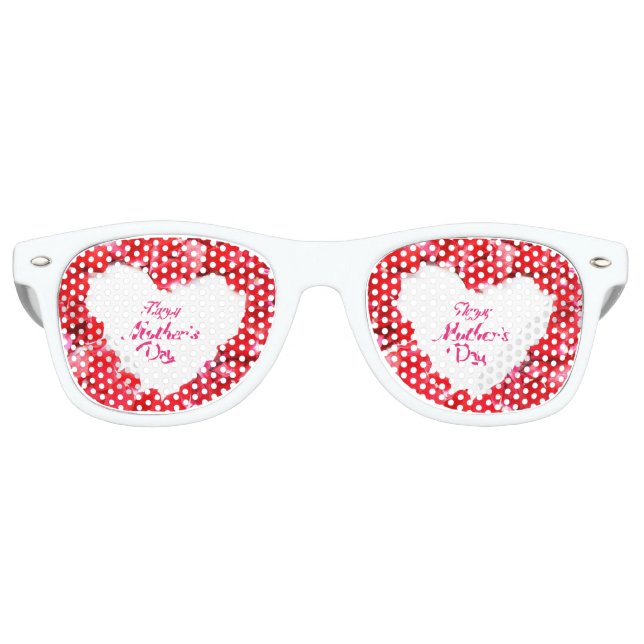 Gafas De Fiesta Retro Feliz Día de la Madre Fiestas adultos (Anverso)