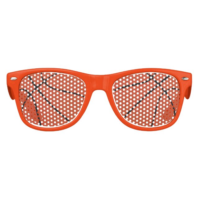 Gafas De Fiesta Retro Fiesta de baloncesto con matices de baloncesto (Anverso)