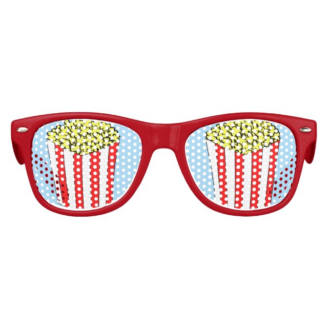 Gafas De Fiesta Retro Fiesta de cine Popcorn (Anverso)