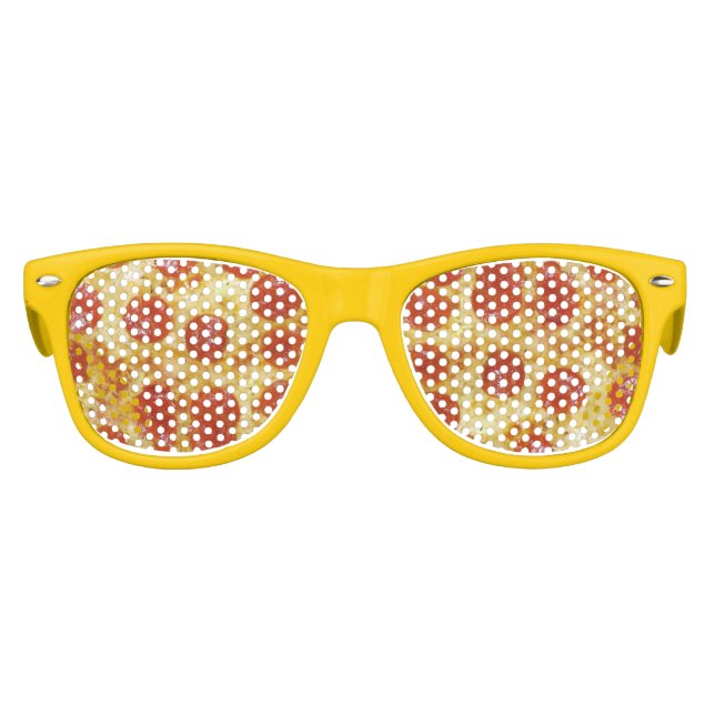 Gafas De Fiesta Retro Fiesta de comida Pepperoni Pizza (Anverso)