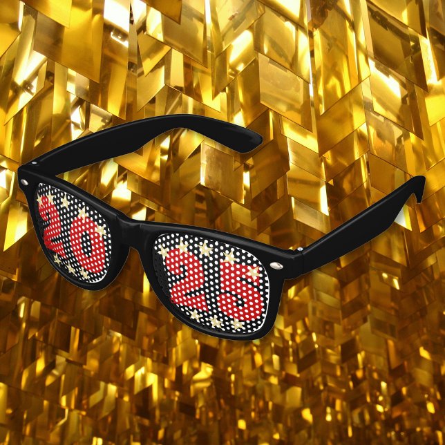 Gafas De Fiesta Retro fiesta de Nochevieja 2025 Swag Sungafas Shades (2025 New Years Eve Party Swag Sunglasses Shades)