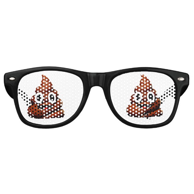 GAFAS DE FIESTA RETRO FIESTA DE NOVEDAD POOP SUNGLASSES FUNGLASSES (Anverso)