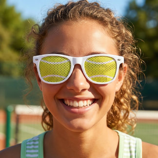 Gafas De Fiesta Retro Fiesta de tenis divertida o pelota de tenis de eve