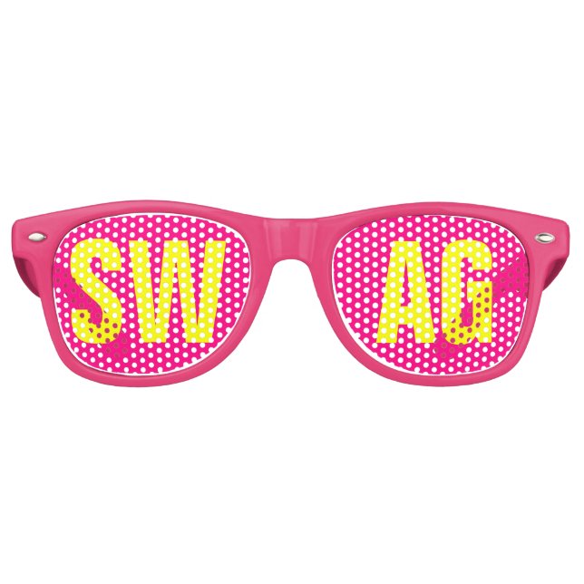 Gafas De Fiesta Retro fiesta Neon Pink&Yellow (Anverso)