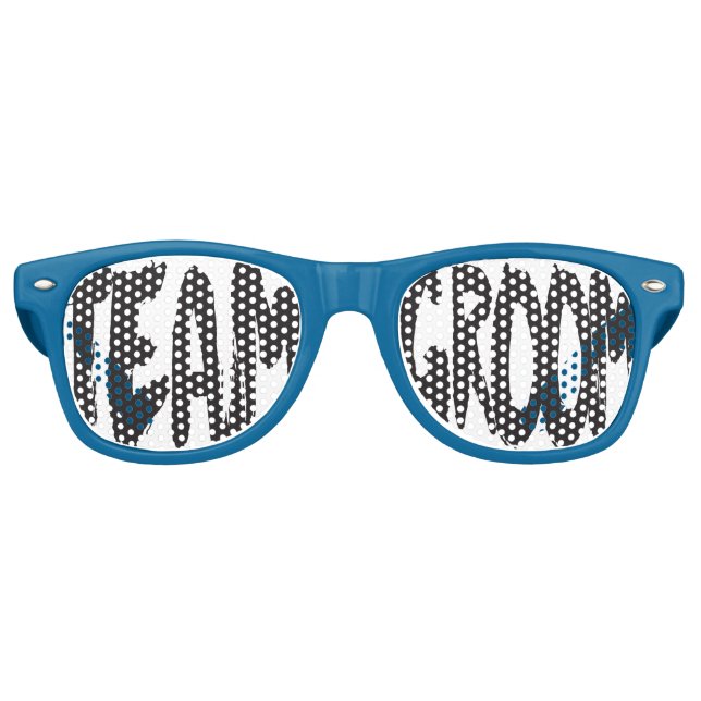 Gafas De Fiesta Retro Fiestas de Team Groom Swag (Anverso)