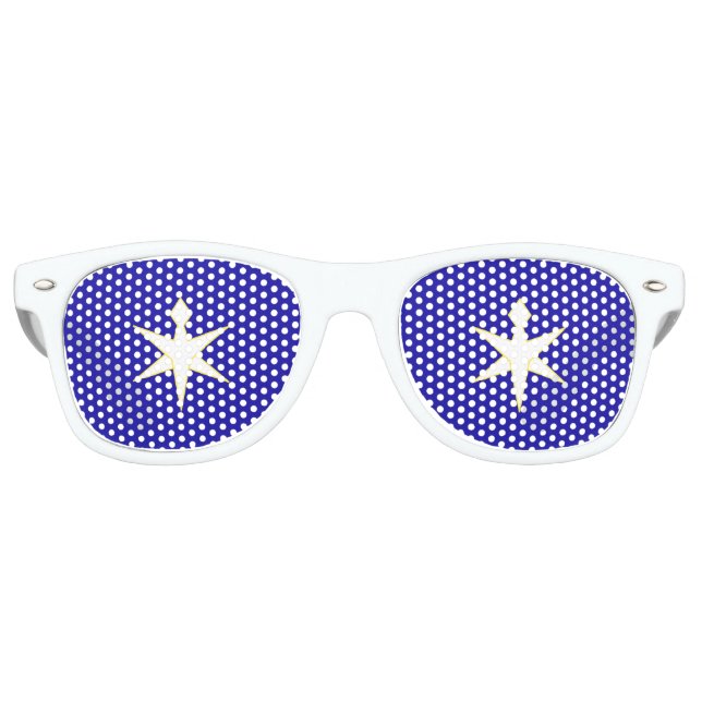 Gafas De Fiesta Retro Flag of Chiba Prefecture, Japan (Anverso)