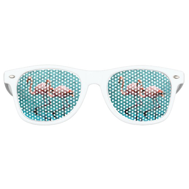 Gafas De Fiesta Retro Flamingo Duo Eyes (Anverso)