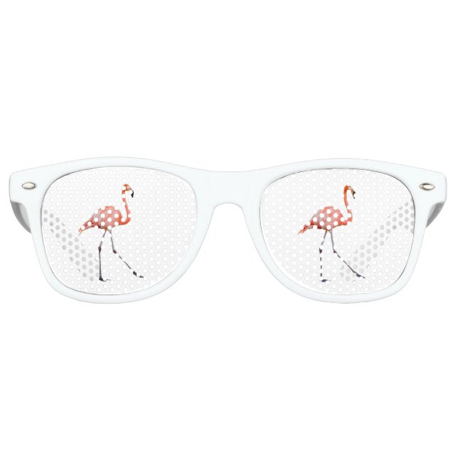 Gafas De Fiesta Retro Flamingo rosa (Anverso)