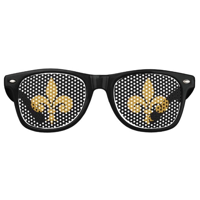 Gafas De Fiesta Retro Fleur de Lis (Anverso)