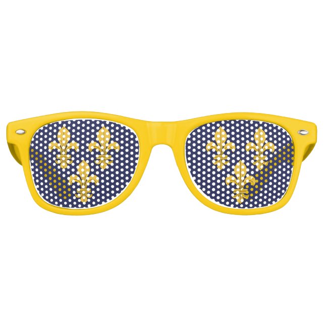 Gafas De Fiesta Retro Flor de lis (Anverso)
