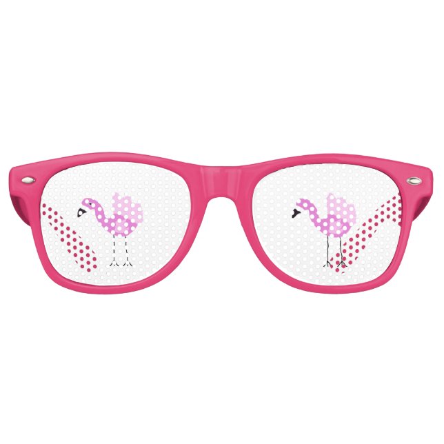 Gafas De Fiesta Retro Flora El Flamingo (Anverso)