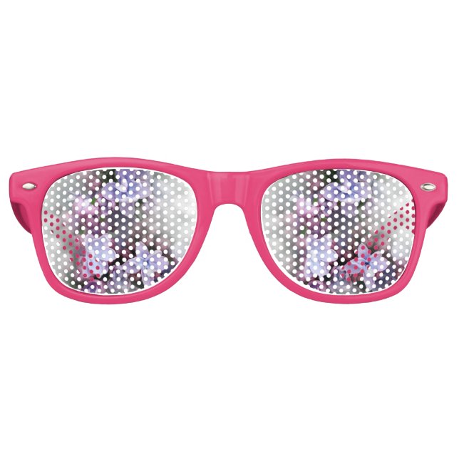 Gafas De Fiesta Retro Florecimiento de la laguna (Anverso)