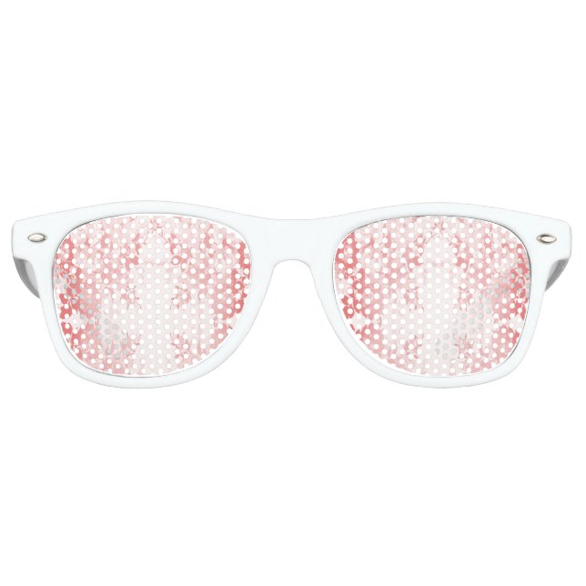 Gafas De Fiesta Retro Flores rosas negras (Anverso)