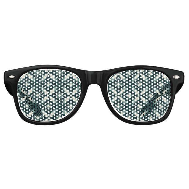 Gafas De Fiesta Retro formas verdes retro (Anverso)