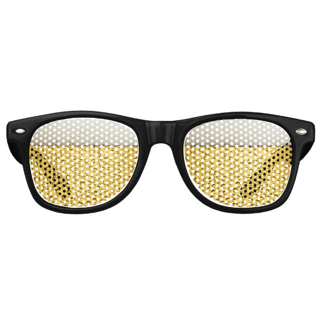 Gafas De Fiesta Retro Fotografía de vidrio de cerveza (Anverso)