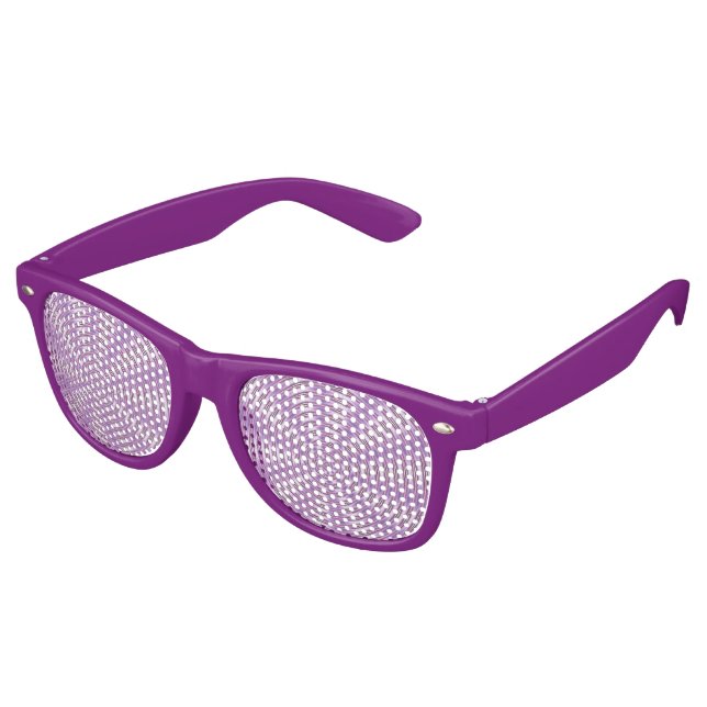 Gafas De Fiesta Retro Funky Purple (Ángulo)