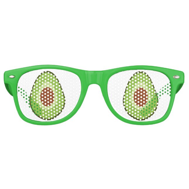 Gafas De Fiesta Retro Funny Aguacate Shades (Anverso)