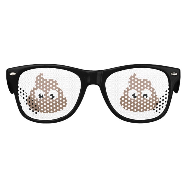 GAFAS DE FIESTA RETRO FUNNY POOP FIESTA FUNGLASSES SUNGLASSES (Anverso)