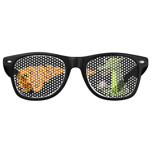 Gafas De Fiesta Retro Garlic Dragon (Anverso)