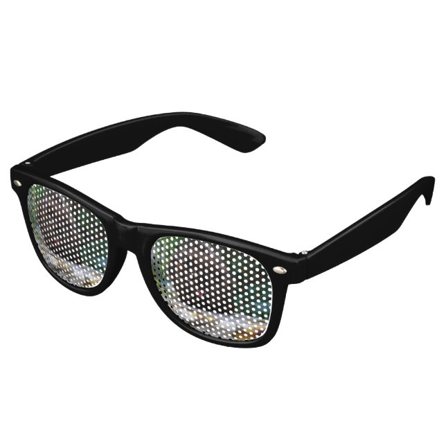 Gafas De Fiesta Retro Gato negro enojado (Ángulo)